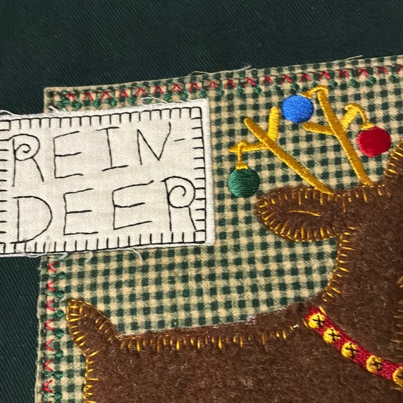 Blanket Stitched Denim Stocking Trio - Picture 10 of 15